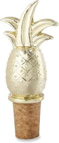 img 3 attached to 🍍 Optimize Product Search: Kate Aspen Gold Pineapple Bottle Stopper - Party Favor, Wine Saver, Wedding Decoration