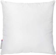 🛋️ pal fabric premium 20x20 white cotton feel microfiber square sham euro sofa bed couch decorative pillow insert: enhance your home decor with this made in usa cushion! logo