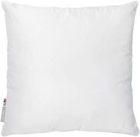 img 4 attached to 🛋️ Pal Fabric Premium 20X20 White Cotton Feel Microfiber Square Sham Euro Sofa Bed Couch Decorative Pillow Insert: Enhance Your Home Decor with this Made in USA Cushion!