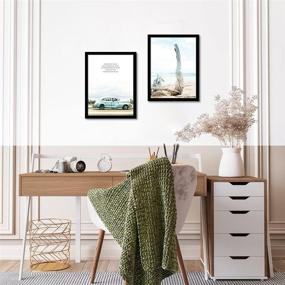 img 2 attached to 🖼️ Enhance Your Walls with 9x12 Frame Set - Elegant Black Solid Wood Picture Frames for Wall Hanging, Classic Home Décor and Gallery Wall Art