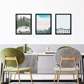 img 1 attached to 🖼️ Enhance Your Walls with 9x12 Frame Set - Elegant Black Solid Wood Picture Frames for Wall Hanging, Classic Home Décor and Gallery Wall Art