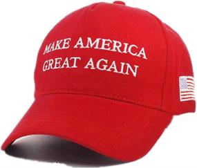 img 3 attached to MAGA Hat: Keep America Great with Donald Trump 2020 Slogan & USA Flag Cap - Adjustable Baseball Hat