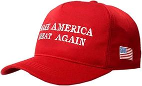 img 4 attached to MAGA Hat: Keep America Great with Donald Trump 2020 Slogan & USA Flag Cap - Adjustable Baseball Hat