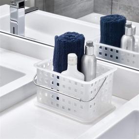 img 3 attached to 🧺 Efficient Small Frost iDesign Storage Organizer Basket for Bathroom and Health & Beauty Products