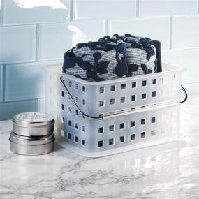 img 2 attached to 🧺 Efficient Small Frost iDesign Storage Organizer Basket for Bathroom and Health & Beauty Products