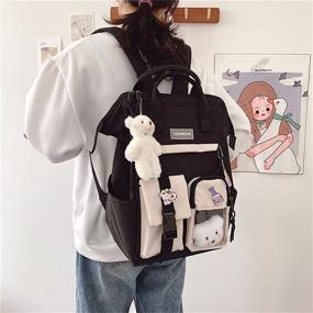 img 3 attached to Аксессуары для рюкзаков Kawaii College Bookbags