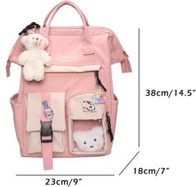 img 2 attached to Аксессуары для рюкзаков Kawaii College Bookbags