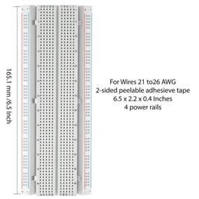 img 3 attached to 🔌 DEYUE 3 Set Standard Jumper Wires Plus 3 Set of Solderless Prototype Breadboard 830 tie Points Breadboard , 3 Set of Male/Female, Male/Male, Female/Female - Each 40pin Electronic Jumpers Wire