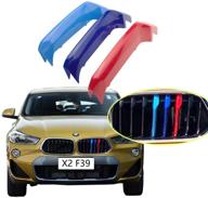 lanyun m color stripes grille insert trims for 2017-up bmw f39 x2 center kidney grille 8-beam: elevate your bmw x2's style logo