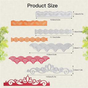 img 2 attached to 🔪 Набор трафаретов OOTSR из 4 штук из металла: кружевные узоры для скрапбукинга, рукоделия и изготовления открыток