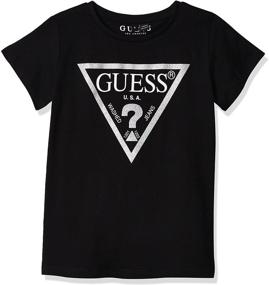 img 3 attached to 👚 Sleeve Triangle T Shirt for Girls - GUESS Girls' Clothing