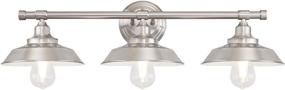 img 4 attached to 💡 Westinghouse Lighting 6354400 Iron Hill Three-Light Indoor Wall Fixture: Aesthetic Brushed Nickel Enhancement for Indoor Spaces