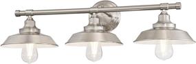 img 3 attached to 💡 Westinghouse Lighting 6354400 Iron Hill Three-Light Indoor Wall Fixture: Aesthetic Brushed Nickel Enhancement for Indoor Spaces