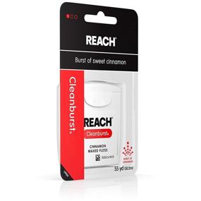 img 2 attached to 🌟 Cinnamon Flavored Reach Cleanburst Waxed Dental Floss - 55 Yards, Top-notch Oral Care