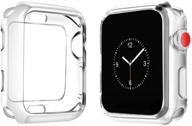 📱 top4cus чехол для apple watch series 6 se 5 4 3/2/1 38мм - экологичный мягкий tpu, легкий, защита от царапин, гибкая защитная накладка логотип