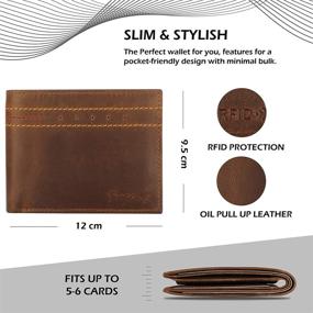 img 3 attached to 👜 Premium Genuine Leather Wallets: MALW374 Men's Wallets, Card Cases & Money Organizers