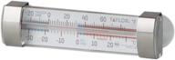 🌡️ accurate kitchen thermometer with large dial for refrigerator/freezer - taylor precision products with suction cups logo