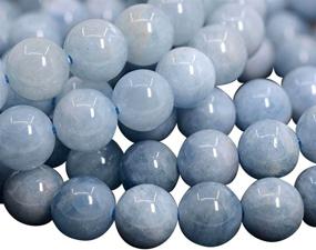 img 4 attached to 💎 4mm Natural Aquamarine Gemstone Beads (89-94pcs) for Jewelry Making - GY21-4