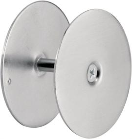 img 3 attached to 🔒 Defender Security 10446 Door Hole Cover Plate - Ensure Entry Door Security with Satin Nickel Covering for Unused Hardware Holes, 2-5/8” Diameter