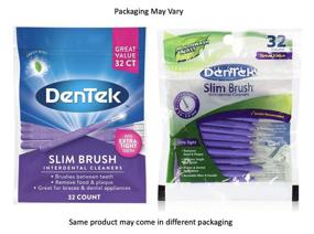 img 3 attached to DenTek Slim Brush Interdental Cleaners - Brushes Between Teeth, for Extra Tight Spaces, Mouthwash Blast Flavor - 32 Count (packaging may vary)