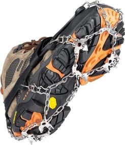 img 4 attached to Crampons Hiking Boots，Traction Stainless Climbing Mountaineering