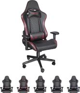 dvenger gaming chairs: ergonomic office & reclining leather computer chairs with lumbar support and headrest - comfortable chairs for adults, teens, and gamers (wine) logo