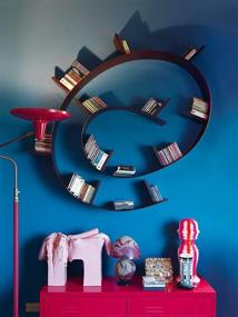 img 1 attached to 📚 Stylish and Unique: Kartell Bookworm Bookshelf by Ron Arad in Opaline Wine Red