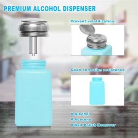 img 2 attached to 💦 JETEHO 2 Pack 200ml Alcohol Dispenser Pump Bottles - Methanol Containers