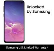 📱 (refurbished) samsung galaxy s10e, 128gb, prism black - fully unlocked: affordable and high-quality smartphone logo