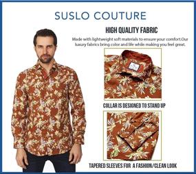 img 1 attached to 🌟 Стильная и безупречная элегантность Suslo Couture Designer Printed Wrinkle Free для любого случая