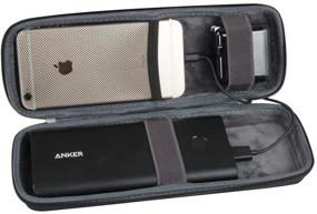 img 4 attached to 🔋 Hermitshell Hard Travel Case for Anker PowerCore 26800 / Anker PowerCore III Elite 25600 PD Portable Charger & Wall Charger - Nylon Exterior, Durable Protection