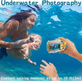 img 3 attached to 📹 Водонепроницаемая цифровая силиконовая видеокамера: Захватывайте потрясающие кадры с легкостью под водой