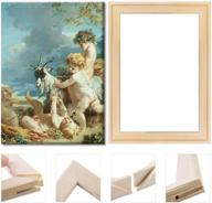 🖼️ premium 16x20 art stretcher bars: solid wood frame for oil paintings, canvas frame set, diy arts accessory supply for home studio decor logo