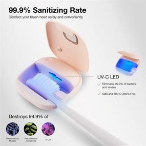 img 3 attached to 🦷 LocknLock UV Toothbrush Sanitizer/Cover with USB Rechargeable Battery - Single, Pink - Ideal for Home and Travel (Pack of 1)