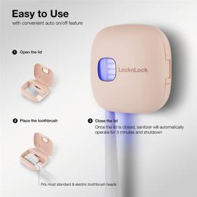 img 1 attached to 🦷 LocknLock UV Toothbrush Sanitizer/Cover with USB Rechargeable Battery - Single, Pink - Ideal for Home and Travel (Pack of 1)