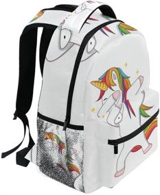 img 3 attached to School Backpack Dinosaurs Colored Bookbag Backpacks and Kids' Backpacks