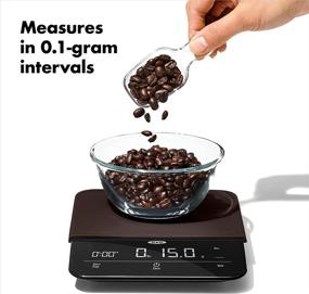 img 2 attached to ☕ Enhance Your Coffee Brewing Experience with OXO BREW 6 Lb. Precision Coffee Scale with Timer, Black