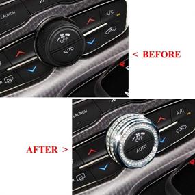 img 2 attached to 💎 Enhance Your Dodge & Chrysler AC Controls with Thor-Ind Bling Air Conditioner Knob Cover