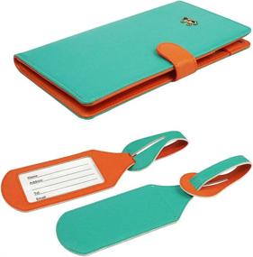 img 2 attached to JAVOedge Blocking Passport Matching Turquoise Travel Accessories and Passport Covers
