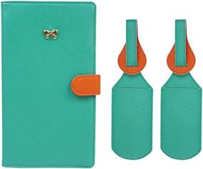 img 4 attached to JAVOedge Blocking Passport Matching Turquoise Travel Accessories and Passport Covers