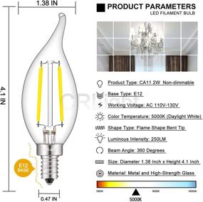 img 2 attached to 💡 Revolutionary CRLight Candelabra Chandelier: Industrial Non-Dimmable Lighting Components