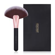 🖌️ docolor fan brush: professional highlighting makeup brush for effortless cheekbone contouring and blush application - soft cosmetic tool logo