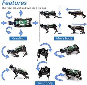 img 2 attached to 🐶 Freenove Robot Dog Kit: Raspberry Pi 4 B 3 B+ B A+ with Walking, Self Balancing, Ball Tracing, Face Recognition, Ultrasonic Ranging, Camera Servo – NOT Contained