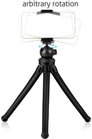 img 3 attached to 📱 HOMEMO Phone Tripod Mount Stand Camera Holder for iPhone 12/12 Pro/12 Mini/12 Pro Max, 11/11 Pro/11 Pro Max/ X/Xs/XR/Xs Max, and More - Black