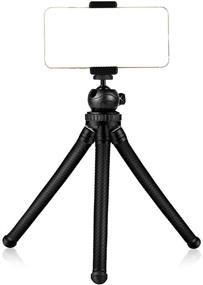 img 4 attached to 📱 HOMEMO Phone Tripod Mount Stand Camera Holder for iPhone 12/12 Pro/12 Mini/12 Pro Max, 11/11 Pro/11 Pro Max/ X/Xs/XR/Xs Max, and More - Black