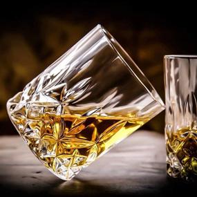 img 2 attached to 🥃 Farielyn-X Old Fashioned Whiskey Glasses (Set of 6) - Unique 11 Oz Bourbon Glass for Ultra-Clarity Cocktails and Scotch Tumblers