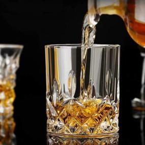 img 1 attached to 🥃 Farielyn-X Old Fashioned Whiskey Glasses (Set of 6) - Unique 11 Oz Bourbon Glass for Ultra-Clarity Cocktails and Scotch Tumblers