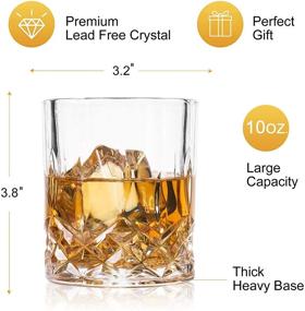 img 3 attached to 🥃 Farielyn-X Old Fashioned Whiskey Glasses (Set of 6) - Unique 11 Oz Bourbon Glass for Ultra-Clarity Cocktails and Scotch Tumblers