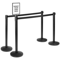 enhance crowd control and 🚧 safety with qbuster retractable stanchion barrier logo