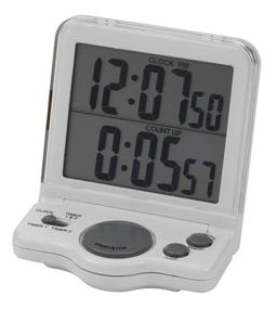 img 1 attached to ⏰ Heathrow Scientific HD24780 Big Digit Dual Timer/Clock with Dual LCD Display - Compact 82mm x 140mm x 13mm Size